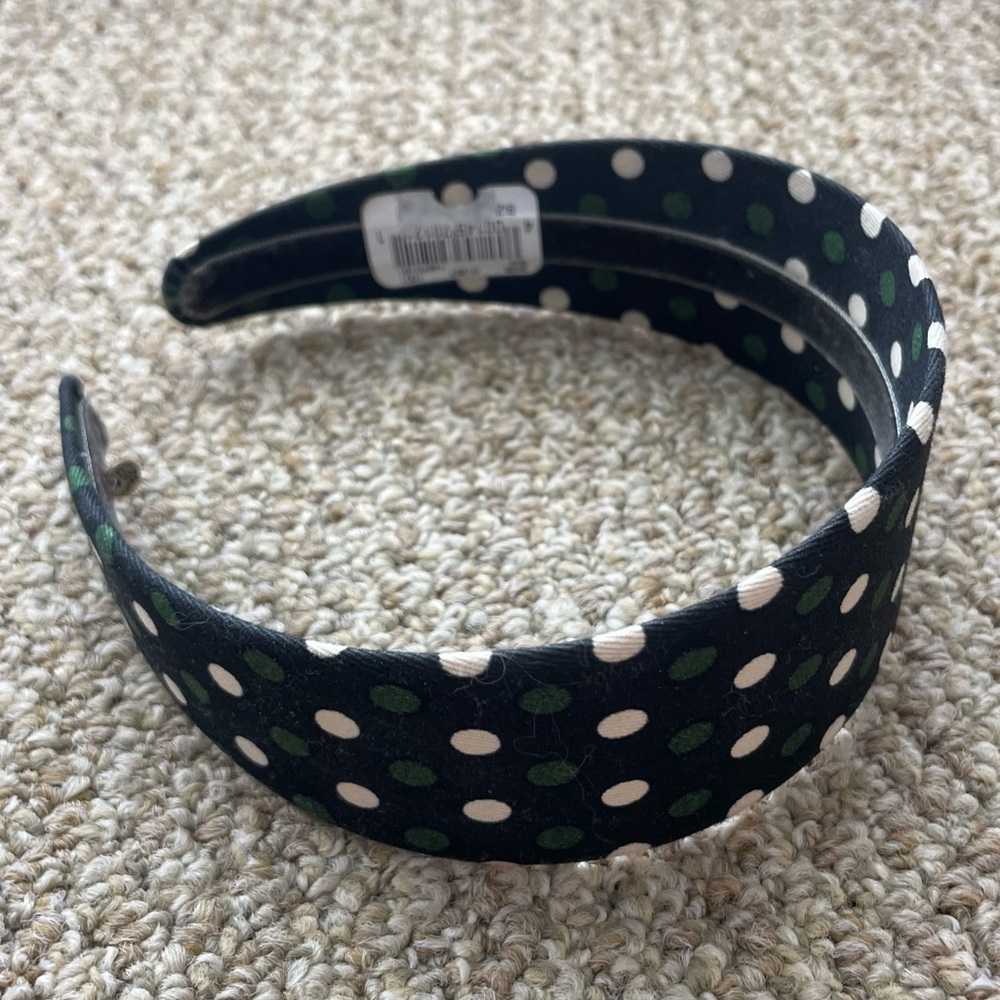 NWT American Eagle Outfitters Green Polkadot Headband